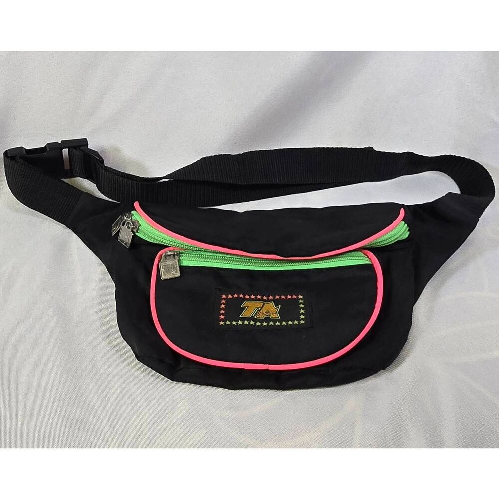 Vintage 80s/90s TA Neon Accent Fanny Pack